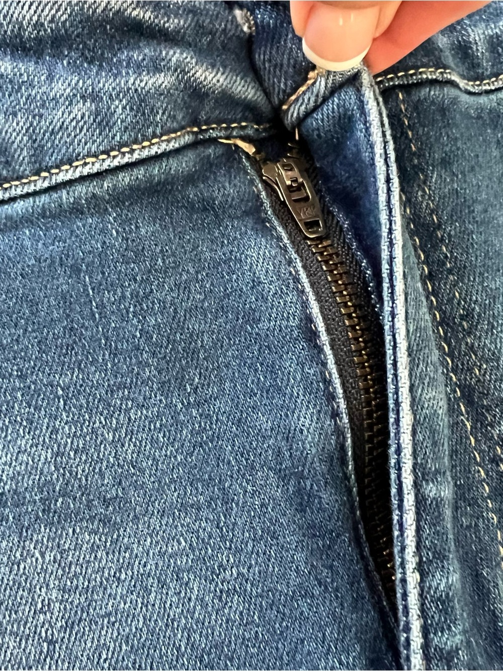 KANCAN Frayed Tulip Step-Hem Skinny Ankle Jeans Size 18 - Picture 9 of 11